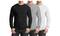 Galaxy By Harvic Long Sleeve Crew Neck Men's Egyptian Cotton-Blend T-Shirt 3 Pack